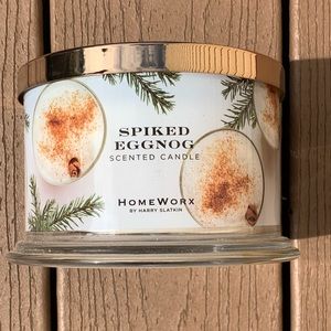 🆕HARRY SLATKIN HOMEWORX “SPIKED EGGNOG” 18OZ 4 WICK CANDLE NWT!!!